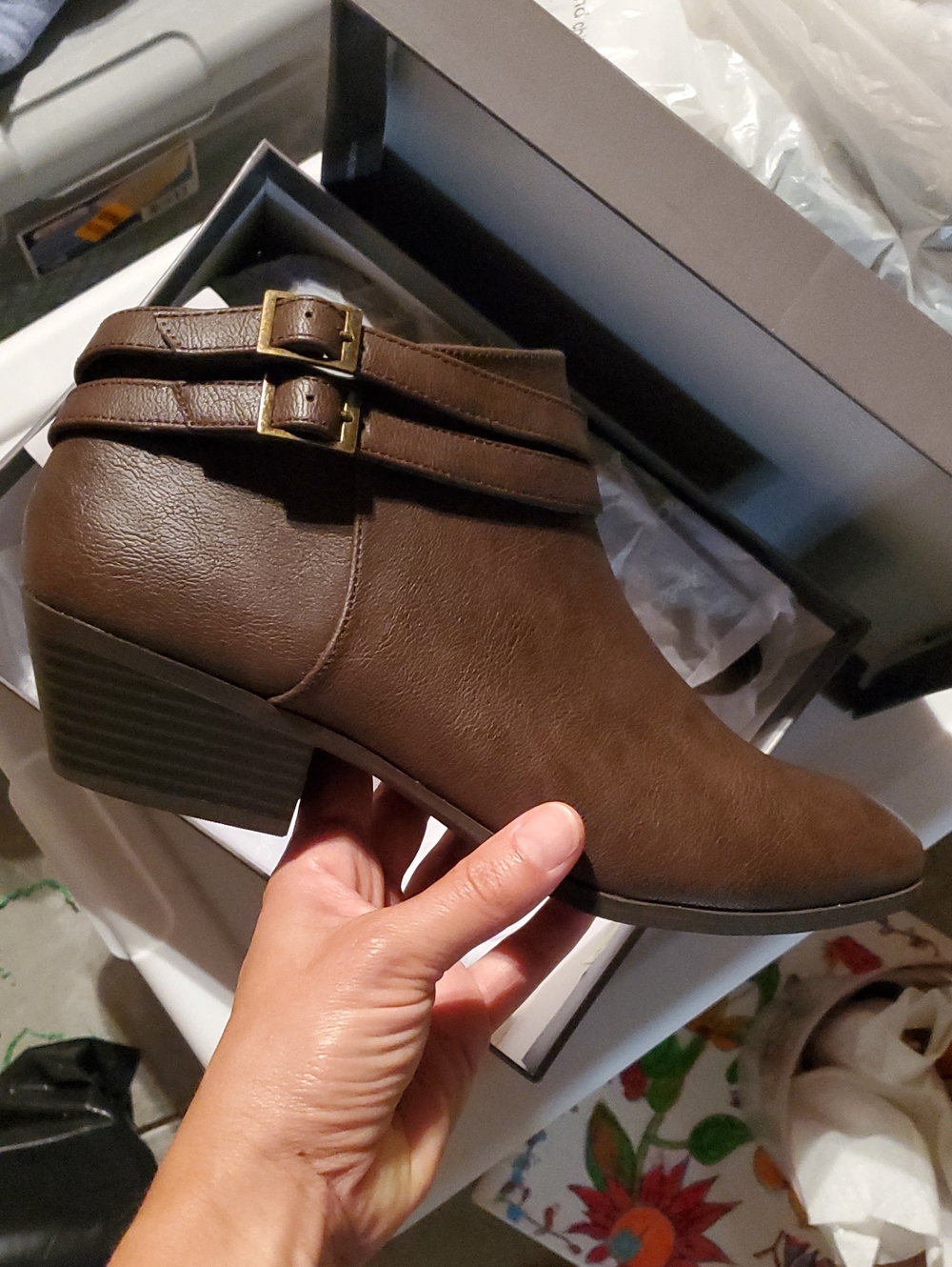 NWT Style & Co. Brown Ankle Booties